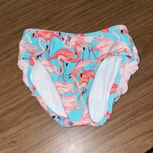Ruffle Butts Vibrant Flamingo Flounce Bikini Bottom size 3T